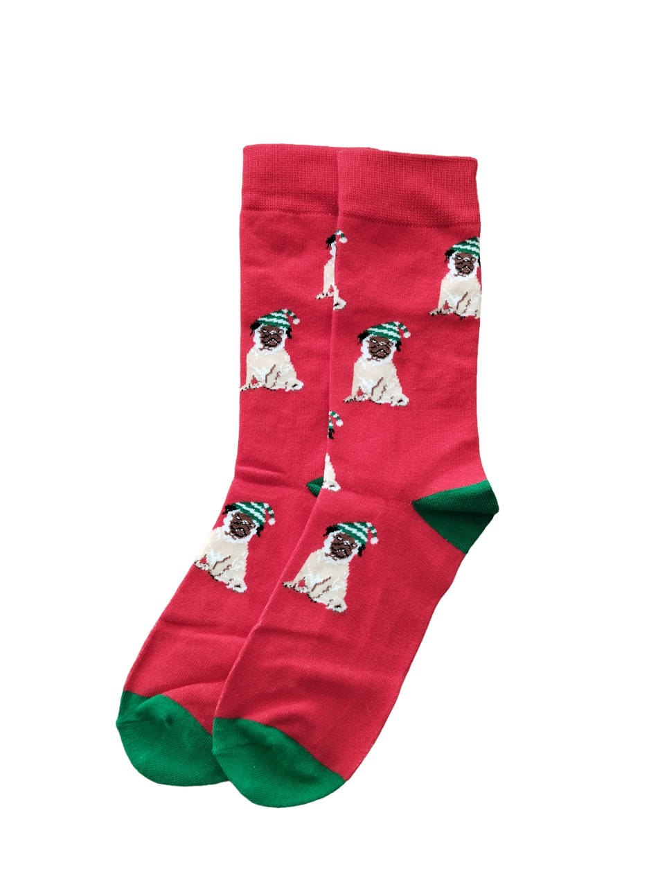 Chaussettes chien de Noël en coton doux – Idéales pour célébrer les fêtes.