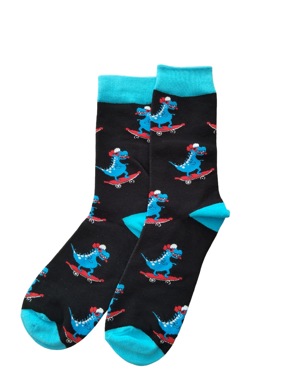 Chaussettes Dino en coton doux – Confort et fun au quotidien.
