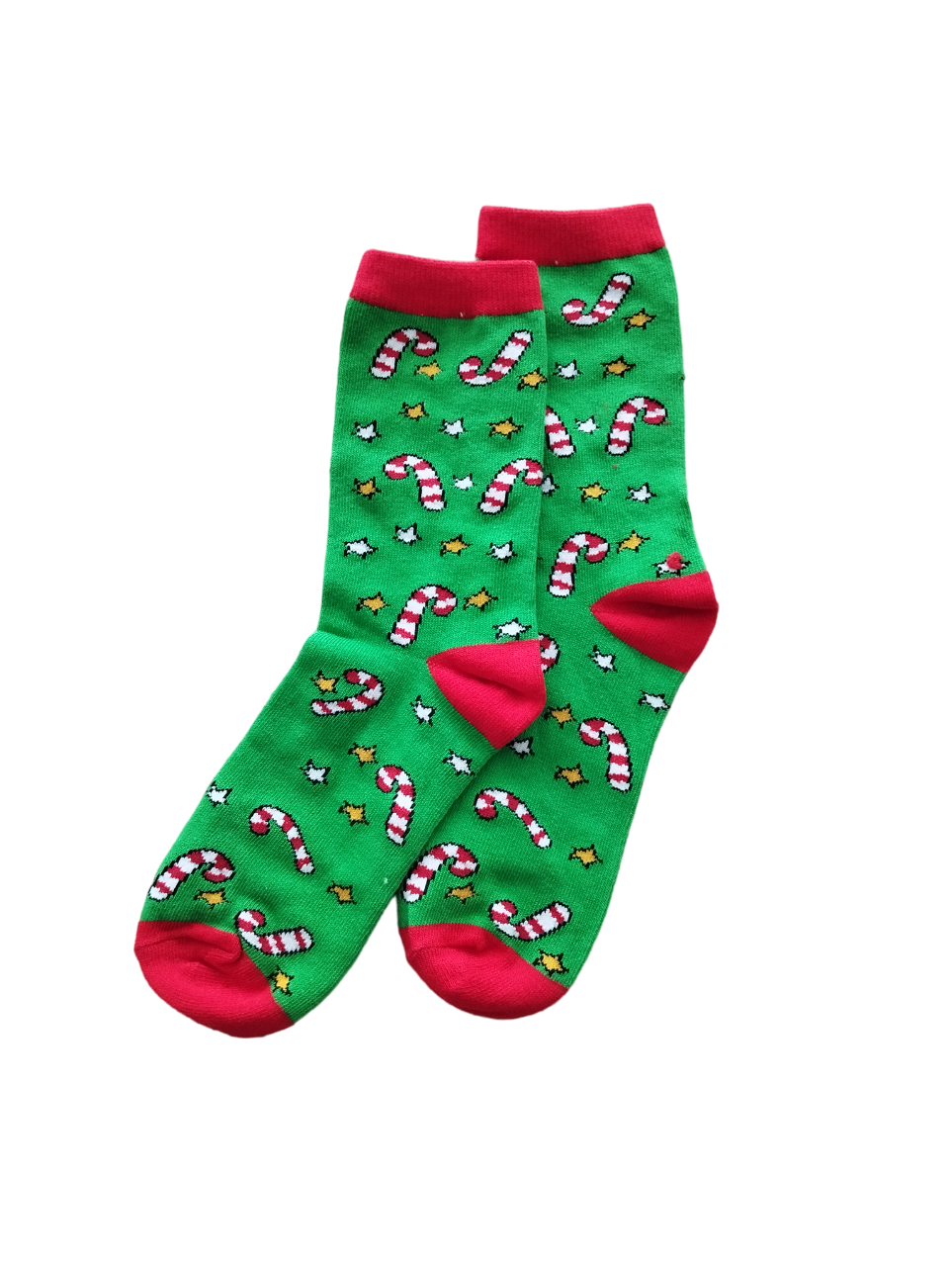 Chaussettes Sucre d'Orge – Design gourmand et festif pour un look doux et joyeux pendant Noël.