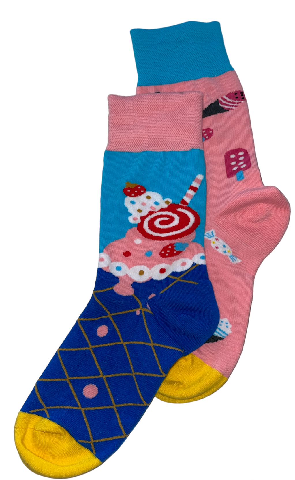 Chaussettes Ice Cream en coton doux – Parfaites pour un style sucré et confortable.
