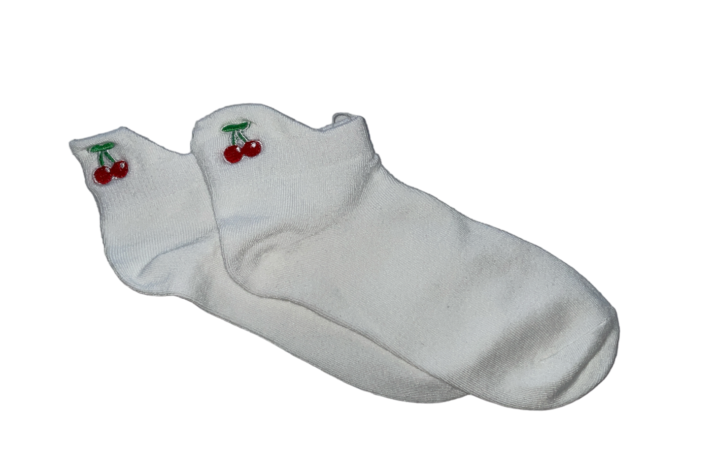 Chaussettes courtes cerise – Design fruité et coloré pour un style frais.