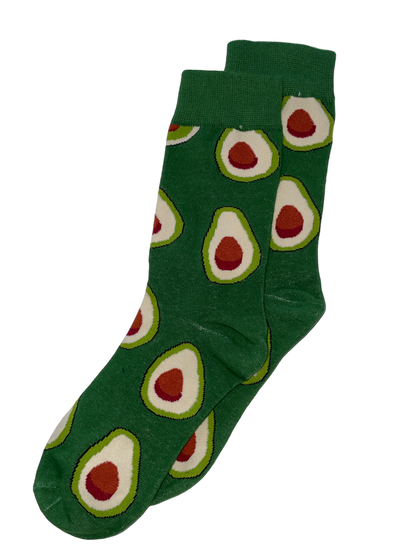 Chaussettes originales motif avocat pour un style unique et décontracté
