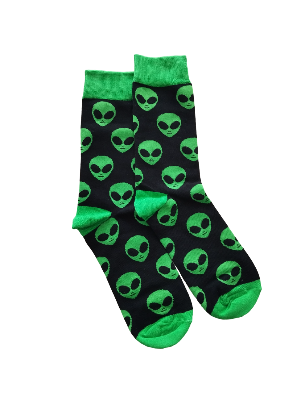 Chaussettes originales Alien en coton doux – Idéales pour un look galactique.