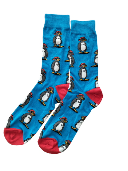 Chaussettes Pingouin en coton doux – Parfaites pour un style chaleureux et amusant cet hiver.