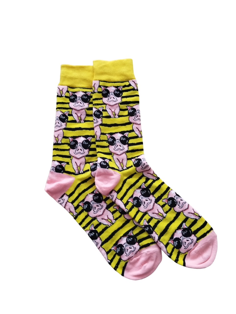 Chaussettes cochon en coton doux – Parfaites pour un look amusant et unique.