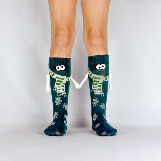 Chaussettes copain vertes – Design fun et coloré, parfait pour l’amitié.