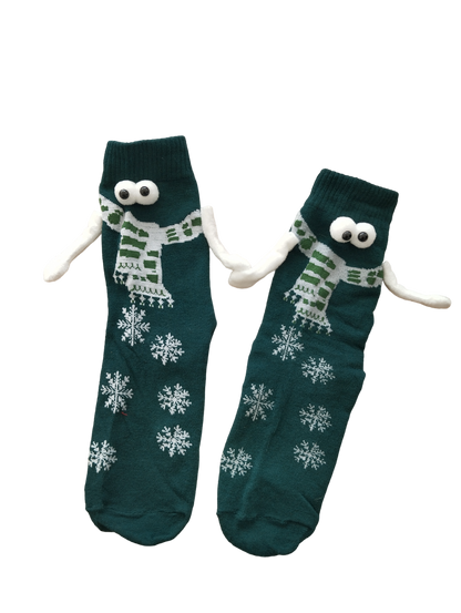 Chaussettes copain vertes – Design fun et coloré, parfait pour l’amitié.
