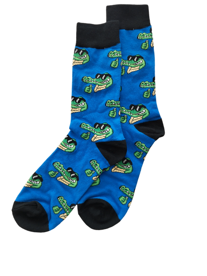Chaussettes crocodile en coton doux – Parfaites pour un style fun et décalé.