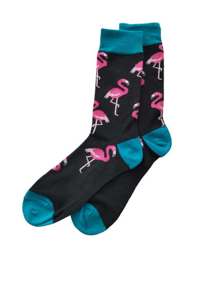 Chaussettes flamant rose en coton doux – Confort et éclat au quotidien.
